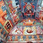 Fresques du XIIIe siècle. תקרת הקפלה